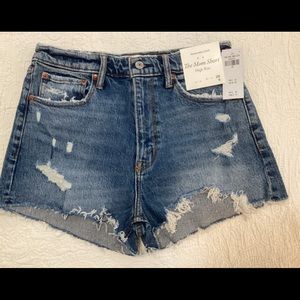 Abercrombie and Fitch Hi rise mom shorts